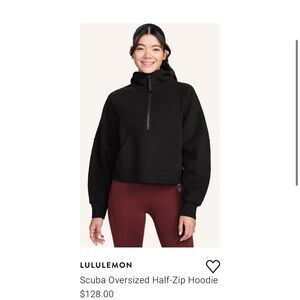 NWT Peloton x Lululemon Scuba Oversized Half-Zip Hoodie XL/XXL